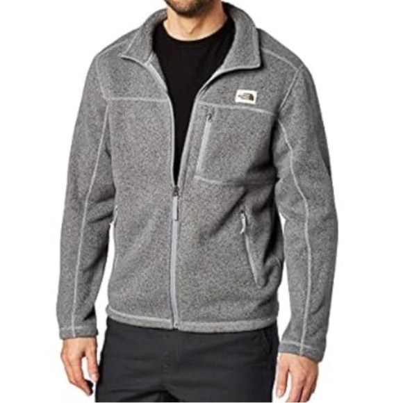 THE NORTH FACE MENS GORDON LYONS FULL ZIP FLEECE JACKET COAT GREY LARGE - Picture 1 of 7